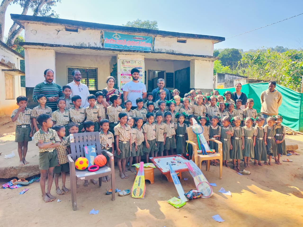 Eenadu newspaper report DEVA Social Service school inauguration Mullumetta tribal village April 2026